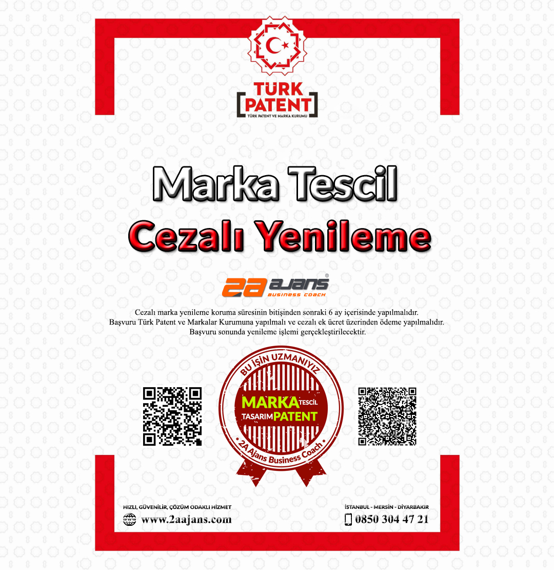  Marka Tescil Cezalı Yenileme