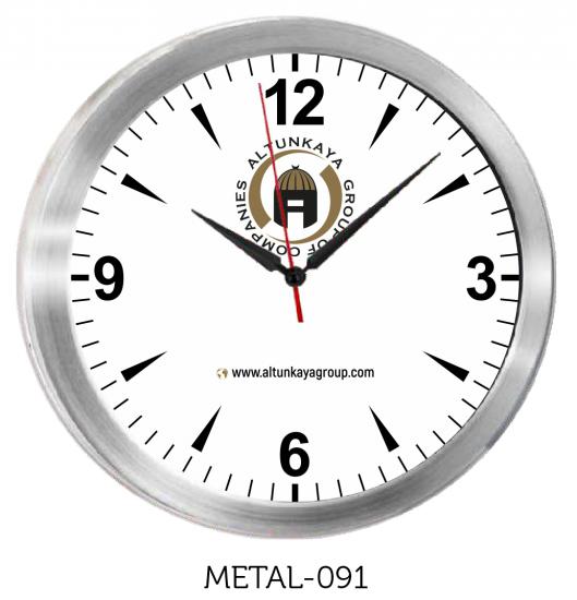 Metal Çerçeveli Saat